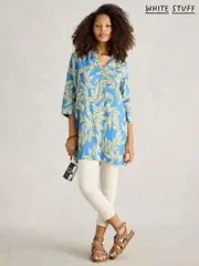 White Stuff Blue Blake 100% Linen Tunic (W38220) | $173