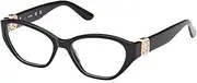 [GUESS] GU50119 001 Shiny Black 51/16/140 Women's Glasses, 001 Shiny Black, 51/16/140