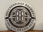 BRECKENRIDGE BREWERY FINE COLORADO ALES WOODEN SIGN MAN CAVE DECOR WALL HANGING