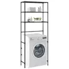 3 Tier Laundry Storage Rack Over Washing Machine Shelf Stand Organiser Black