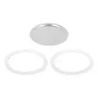 Aluminium Filter Replacement,81x71x4mm for 12-Cup Use Mocha Coffee Maker Pot