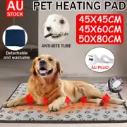 Waterproof Electric Pet Heat Pad Heated Heating Mat Blanket Dog Cat Bunny Bed OZ