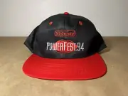 Nintendo Powerfest '94 Vintage Promo Black Snapback Hat Never Washed Worn 1994