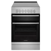 Westinghouse 60cm freestanding electric oven and ceramic cooktop, stainless steel. WFE642SCB