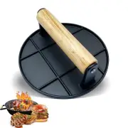 Burger PressSmash Burger Press for Griddle with Wood HandleBurger Smasher for...