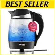 Stylish Borosilicate Electric Kettle with Drip-Less Spout - Perfect for Home Use