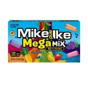 Mike and Ike Mega Mix Chewy Candy 12 Count Assorted Fruit Flavors 4.25 oz