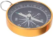 KICHOUSE Portable Compass Mini Pocket Keychain Compass for Outdoor Adventure Hiking Travel Keychain Outdoor Camping Mini Compass Hiking Travel Outdoor Compass Aluminum Alloy Golden