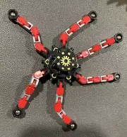 Spinning Fidget Focus Spinner Relaxation Deformable Robot Gyro Red