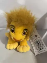 Disney The Lion King SIMBA W/ Mane 6" Beanbag Plush Toy by Hasbro NWT