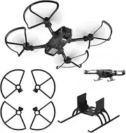HS720 / HS720E Drone Accessories: Propeller Guard Semi-Enclosed Blade Protection Ring + Foldable Landing Gear Compatible with Holy Stone HS720 / HS720E Drones with Camera for Adults 4k