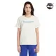 Timberland 女款白煙色LOGO短袖T恤|A6AZPV04