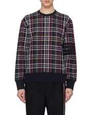 checked sweater 0,1,2,3,4 Black