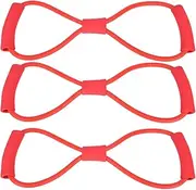 8-Shaped Elastic Chest Expander Exercise Strap Strengthen Arms Shoulders Back Blue Red Black Lightweight Travel Gym Home