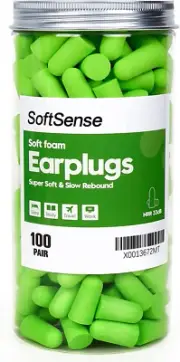 Soft Foam Earplugs for Sleep 33Db NRR, Noise Reduction Ear Plugs for Sleeping No