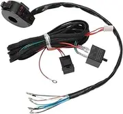 Motorcycle Indicators Turning for Y&AMAHA Motorcycle Universal Turn Signal Lamp Harness Set Handlebar Control Headlight Horn Switch Wire Harness(Wire Harness)