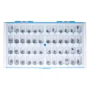 48Pcs/Box Dental Kids Crown Preformed Temporary Crown Teeth Primary Molar Tool
