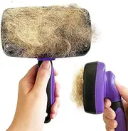 Pet Slicker Brush - Dog & Cat Brush for Shedding & Grooming - Dematting & Detangling Self-Cleaning Brushes for Dogs, Cats & Pets