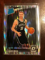 Dzanan Musa 2018-19 Panini Optic Rated Rc Shock Refractor Brooklyn Nets