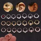 Daith Septum Piercing Nose Ring Nose Hoop Gem Zircon Tragus Helix Earrings