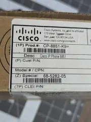Cisco CP-8851-3PCC-K9= IP Phone - New!!