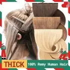 Russian Tape In Skin Weft Human 100% Remy Hair Extensions Full Head Thick 24"