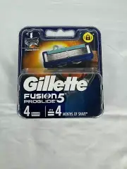 Gillette Fusion5 Proglide Razor Blade Refills 4 Pack Cartridges NEW