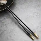 5 Pairs Non-Slip Sushi Chopsticks Alloy Kitchen Chopsticks Gift