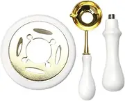 Generic Wax Seal Kit Wax Seal Furnace for Sealing Stamp Wax Seal Warmer Wax Melting Pot for Arts Crafts Wedding Invitations Letters, White