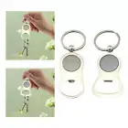 Beer Bottle Opener Metal Keyring Zinc Alloy Practical Bottle Opener Keyring