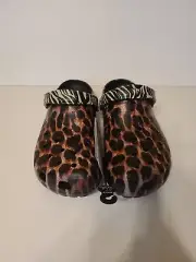 Crocs Classic Animal Remix Clog 207840-0ZR LEOPARD Zebra Men’s Sz 11 Women’s 13