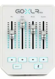 TC Helicon GoXLR Mini USB Streaming Mixer with USB/Audio Interface - White