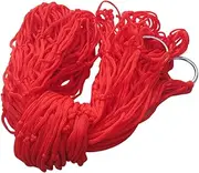 NOLITOY Sleeping Swing Hammock Red Nylon Mesh for Outdoor Portable Hiking Hammock Bed Relaxing Swing for Leisure