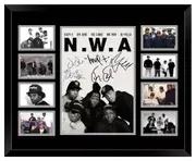 NWA EAZY E DR DRE ICE CUBE YELLA REN Signed Limited Edition Photo Memorabilia Wooden Frame