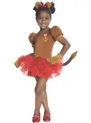 Cowardly Lion Girls Deluxe Wizard Of Oz Tutu Costume