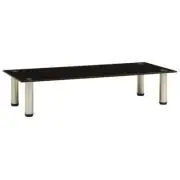 Glass Monitor Stand Riser Computer Laptop TV Desktop Table Display Storage Shelf