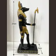 Ancient Egyptian God Anubis of Underworld by Ankh Altar Guardian of Scales,Collectible Figurine Statue Figure Sculpture Egypt 25 x 10 x 6cm