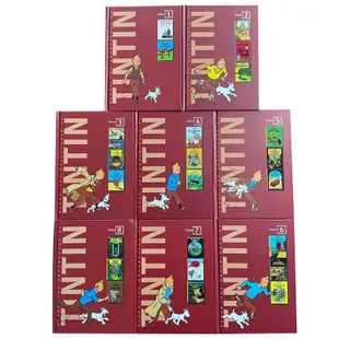 《丁丁歷險記》英文原版精裝禮盒1-8全套Tintin CollectionThe Adventures ofTintin