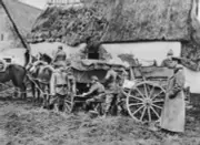 Bavarian mobile field telephone unit WWI 1915Krieg in Bildern Old Photo
