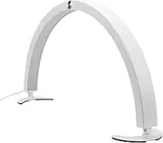 Half-Moon Nail Desk Lamp, 2000LM 40W LED Light for Nails, Foldable Half Moon Table Lamp with Remote Control, 3200K‑5600K Dimmable, 7 Cool/Warm Tones & 10 Brightness (White)