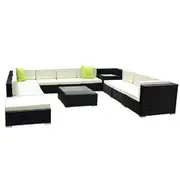 Gardeon 12PC Sofa Set with Storage Cover Outdoor F