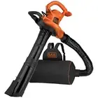 BLACK+DECKER Electric Leaf Blower, Leaf Vacuum and Mulcher 3 in 1, 250 mph Ai