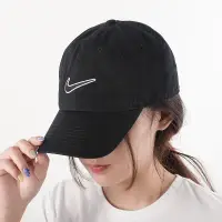 在飛比找蝦皮購物優惠-🤞NIKE 刺繡 LOGO 棒球帽 老帽 帽子  黑  白 