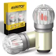 2x Red LED 1157 Light Bulbs Turn Signal Tail Brake Stop Bulbs Lamp BAY15D P21/5W (for: Renault)