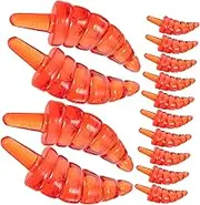 Tofficu 100pcs DIY Snowman Nose Transparent Plastic Xmas Decor Craft Making Supplies Christmas