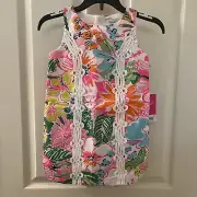 Lilly Pulitzer for Target Nosie Posey Floral Shift Dress Girls Size XS 4-5 NWT