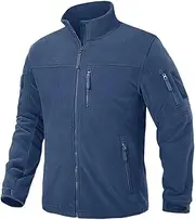 [Zozogag] Men's Fleece Jackets Fall Winter Cold Weather Thermal Tactical Jackets Full Zip Jackets Royal Blue US XL (CN XXL)