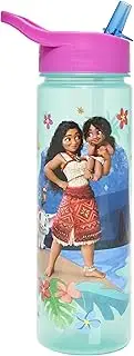 Disney Moana 2 600ml PP Kids Water Bottles with Straw by Polar Gear Gifts for Girls -Moana Gifts - BPA - Free - Girls and Boys