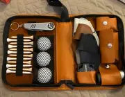 Golf Accessory Kit with High-Grade Handbag Golf Balls Rangefinder Brush Golf Tee