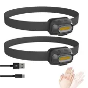 LED Headlamp Rechargeable, Headlamp Flashlight LED Work Headlight with Motion...
